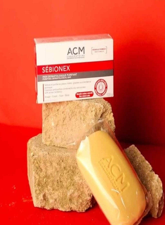 أيه سي أم صابون ACM Sebionex المنقي للبشرة الدهنية والمعرضة لحب الشباب - صابون تنظيف عميق للبشرة الدهنية والمعرضة لحب الشباب، 100 غرام - Image 4